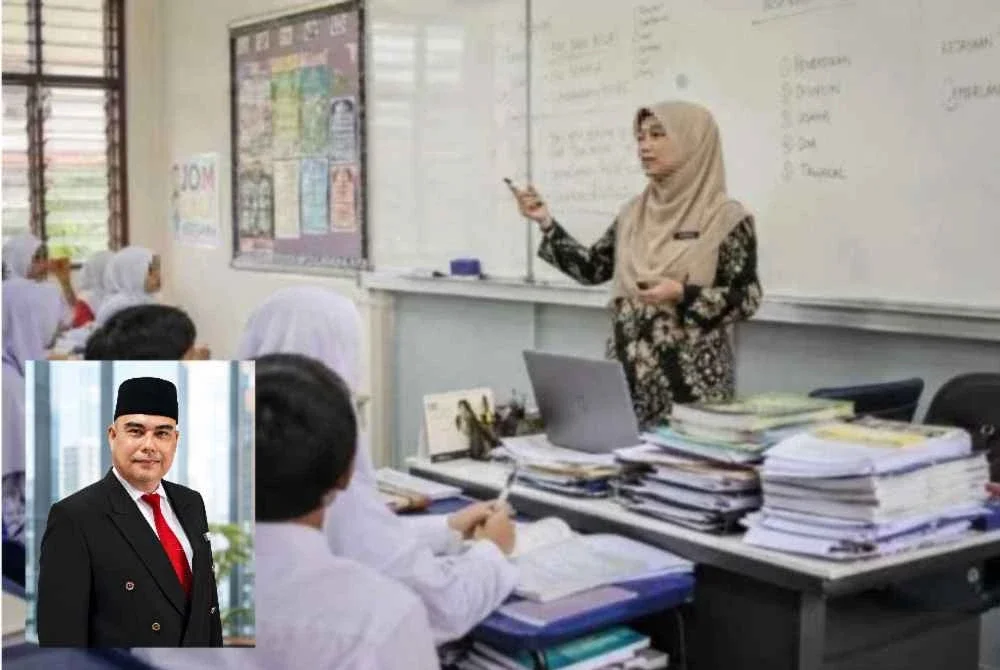 Isu beban tugas guru bukan perkara baharu malah telah berlarutan sekian lama tanpa penyelesaian yang benar-benar menyeluruh. Gambar kecil: Presiden KONGRES, Mohamad Zapawi Mamat
