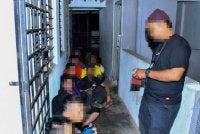 Antara individu warga asing yang diperiksa dalam operasi pada pagi Rabu.
