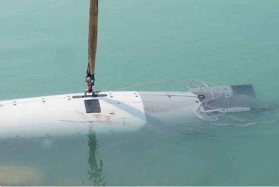 Dron kapal selam milik AS yang dirampas IRGC.