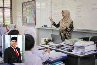 Isu beban tugas guru bukan perkara baharu malah telah berlarutan sekian lama tanpa penyelesaian yang benar-benar menyeluruh. Gambar kecil: Presiden KONGRES, Mohamad Zapawi Mamat