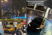 Tangkap layar daripada rakaman video yang tular di media sosial.