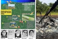 Selain Alexson, mangsa lain yang terkorban ialah juruterbang Kapten Zainol Afiq Bee Sham, 30, pegawai perubatan Dr Ainul Baraah Kamaruddin, 33, serta dua jururawat Debra Moset, 40, dan Jessie Paya Jok, 44.
