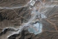 Imej satelit menunjukkan pembinaan terowong di kemudahan itu yang dilakukan pada November 2025.