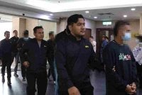 Antara yang ditahan membabitkan sindiket pemalsuan dokumen hak milik kenderaan. Foto: SPRM