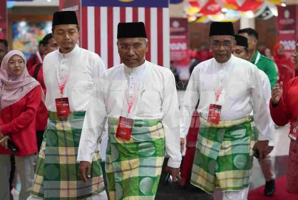 Antara pemimpin utama Pas yang hadir ialah Naib Presiden, Datuk Idris Ahmad; Setiausaha Agung, Datuk Seri Takiyuddin Hassan dan Ahli Parlimen Bachok merangkap Setiausaha Politik kepada Presiden Pas iaitu Mohd Syahir Che Sulaiman. Foto SINAR HARIAN-ROSLI TALIB