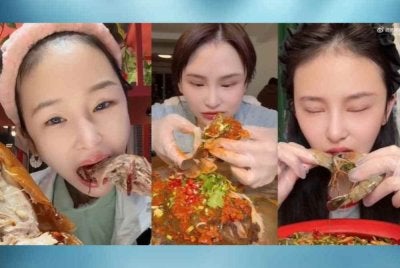 Sebagai pencipta kandungan mukbang, Yingying akan makan dalam kuantiti yang ekstrem.- FOTO: Douyin