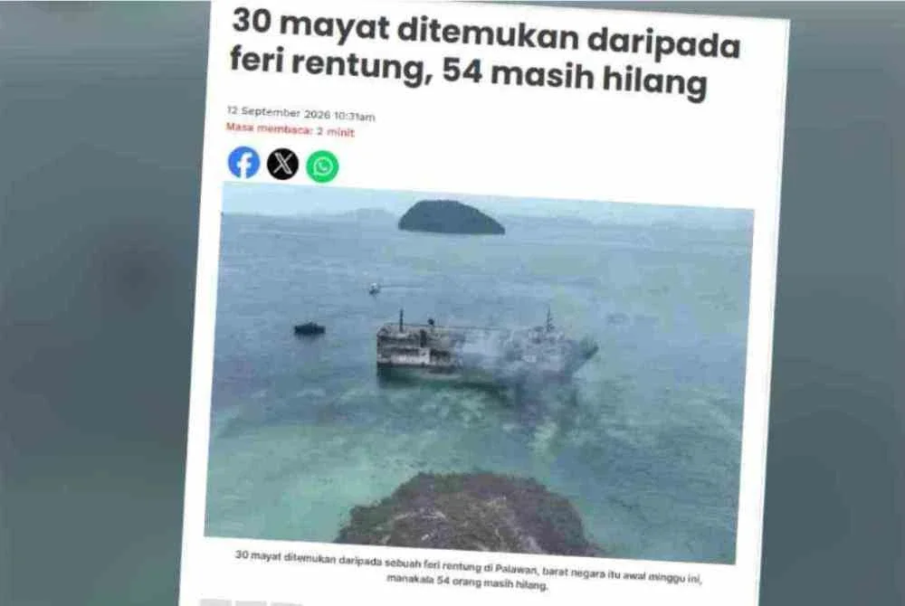 Feri rentung: Angka kematian cecah 76, 13 masih hilang