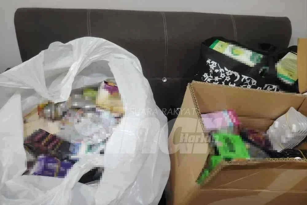 Antara ubatan yang dirampas KKM dalam serbuan premis di Lebuh Pudu, Kuala Lumpur pada Ahad.