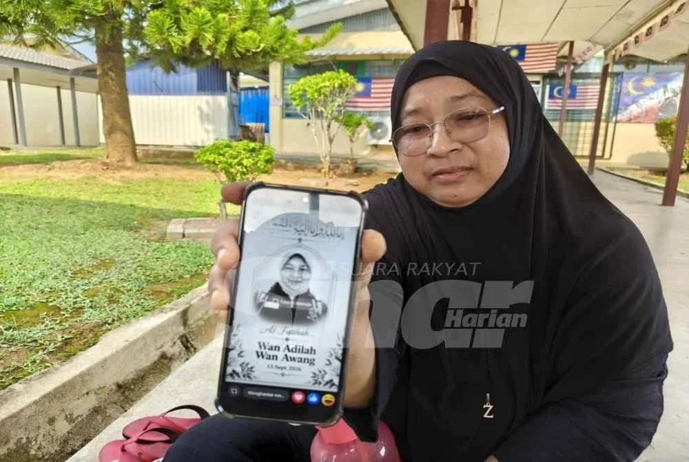 Kakak kepada Allahyarham Wan Adilah, Wan Affida Malina Wan Awang, 51.