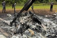 Polis memperluas siasatan berhubung nahas helikopter FDS di Long Lellang, Ulu Baram. Foto: Bernama
