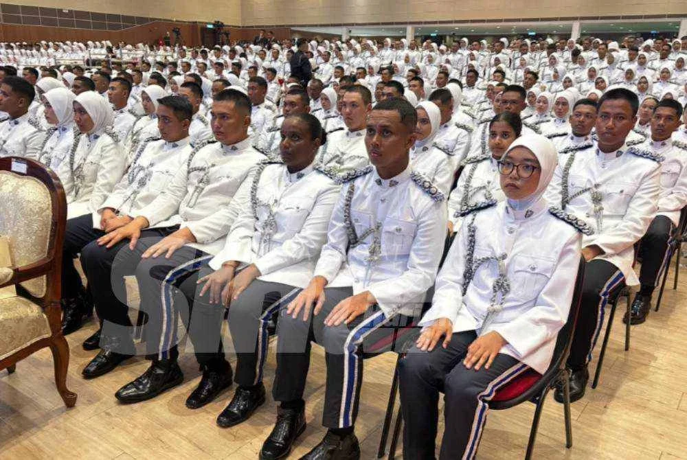 Inspektor Kor Sukarelawan Simpanan Polis Siswa Siswi Universiti Awam yang hadir pada majlis di Bachok. Foto SINAR HARIAN/ADILA SHARINNI WAHID
