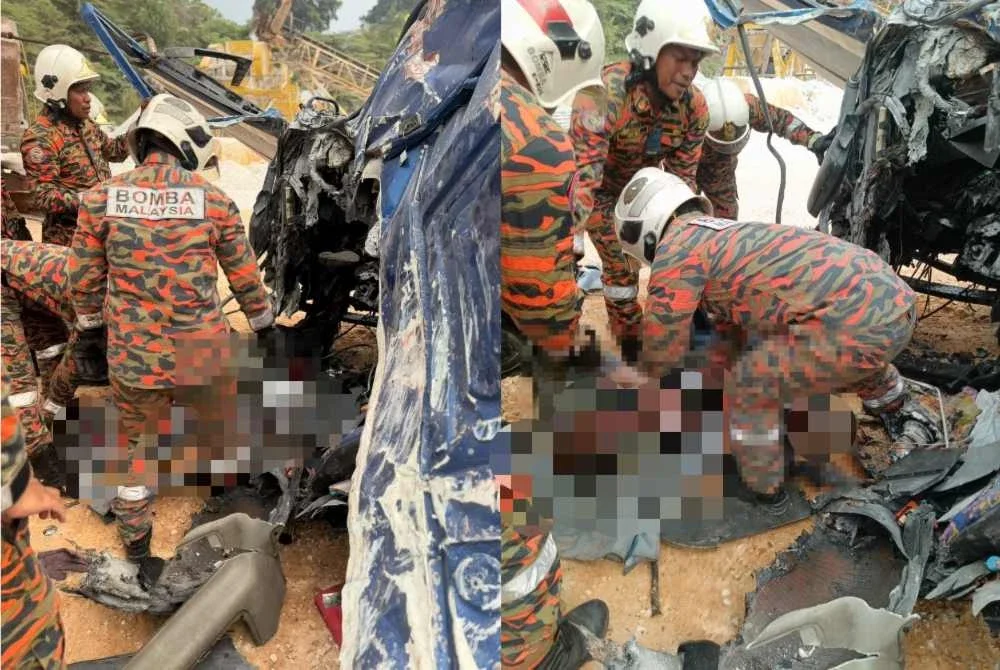 Mangsa berjaya dikeluarkan namun disahkan meninggal dunia di lokasi kejadian oleh petugas KKM