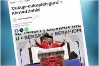 Laporan Sinar Harian pada Jumaat berhubung frasa ‘guru’ yang digunakan oleh Ahmad Zahid untuk menyindir dasar Kerajaan Perpaduan. 