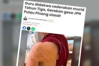 Laporan Sinar Harian pada Isnin.