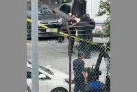 Tangkap layar video tular memaparkan keadaan di lokasi kejadian pada Isnin.
