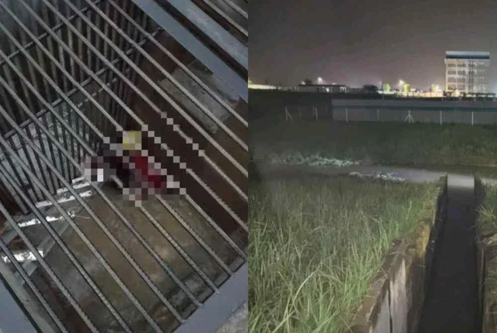 Mangsa dipercayai tergelincir ke dalam longkang ketika mahu mengambil bola.