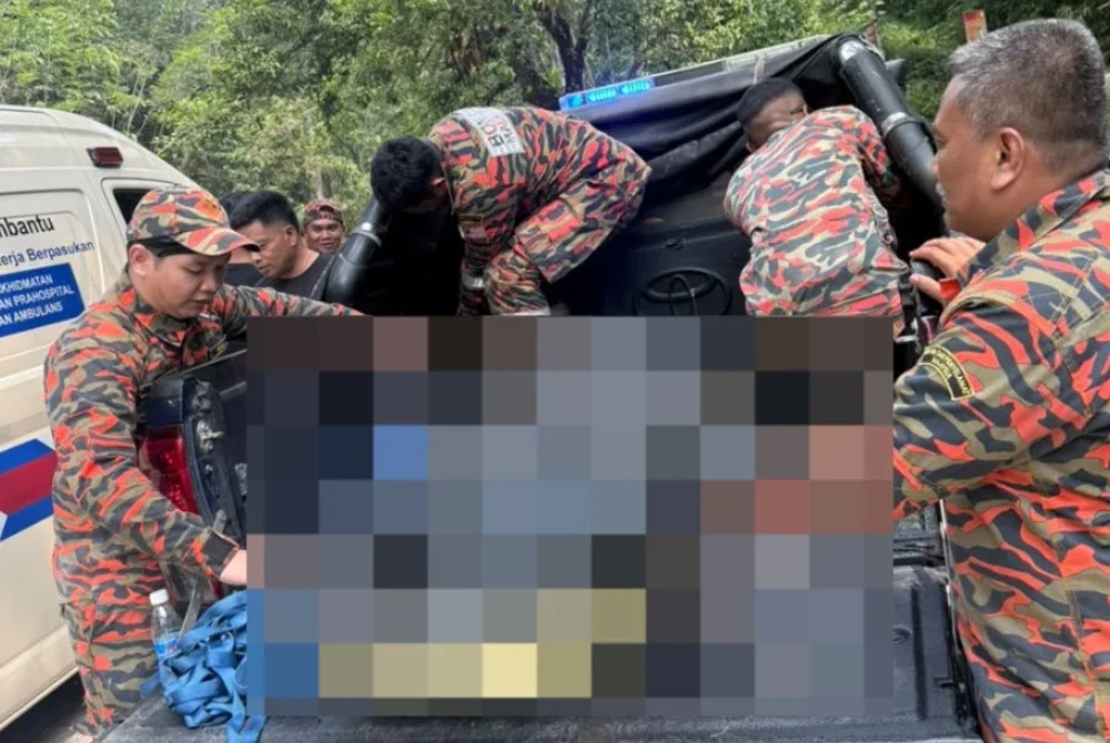 Mangsa kemudian disahkan meninggal dunia oleh petugas Kementerian Kesihatan Malaysia (KKM). 