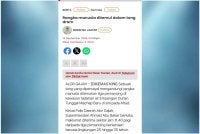 Laporan Sinar Harian pada Ahad.
