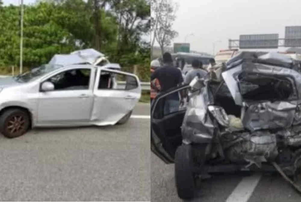 Seorang wanita maut manakala kakaknya cedera parah selepas kereta dinaiki mereka yang berhenti akibat mengalami kerosakan di Kilometer 284.4 Lebuhraya Utara-Selatan arah utara, di sini, dirempuh sebuah lori.