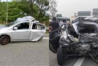Seorang wanita maut manakala kakaknya cedera parah selepas kereta dinaiki mereka yang berhenti akibat mengalami kerosakan di Kilometer 284.4 Lebuhraya Utara-Selatan arah utara, di sini, dirempuh sebuah lori.