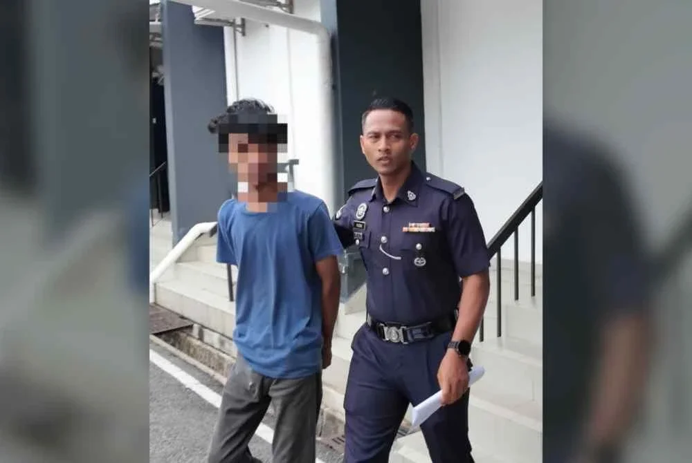 Remaja ditahan selepas disyaki menikam adik iparnya dalam kehadian di Taman Desa Sri Banang, Minyak Beku, Batu Pahat.