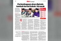 Laporan Sinar Harian pada 12 September lalu.