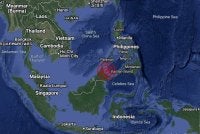 MetMalaysia memaklumkan gempa bumi lemah bermagnitud 3.7 dikesan berlaku pada jarak kira-kira 88 kilometer Utara dari Sandakan. Foto Facebook MetMalaysia 