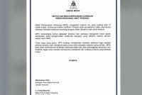 Kenyataan media MPS pada Jumaat.