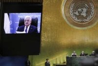 Abbas bakal berucap menerusi sidang maya bagi dua tahun berturut-turut akibat layanan berat sebelah AS. Foto: Agensi