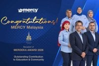 Mercy Malaysia menerima anugerah Merdeka Award 2026 dalam bidang Pendidikan dan Komuniti.