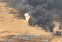 Riyadh memperhebat serangan balas ke atas kedudukan Houthi. Foto Agensi