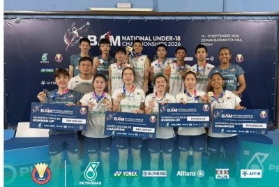 Skuad junior BAM mengungguli empat daripada lima kategori Pusingan Kedua Kejohanan Kebangsaan B-18 2026 di Alor Setar, Kedah. Foto: Badminton Association of Malaysia - BAM