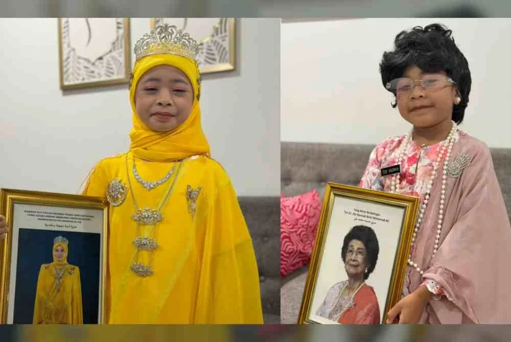 Adriana Sofia (kiri) dan Adelia Qaisara (kanan)