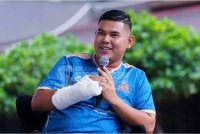 Azrul Azuan menceritakan kejadian malang menimpa dirinya sebelum menerima FHUS di bawah Skim LINDUNG 24 Jam PERKESO. - FOTO: Mohd Halim Abdul Wahid 