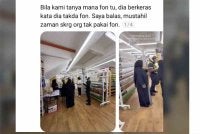  Tular satu hantaran di aplikasi Threads oleh mangsa yang mendakwa dirakam dari bahagian atas tandas oleh seorang pekerja di premis berkenaan sewaktu dia tumpang menggunakan tandas semasa membeli-belah bersama keluarganya.