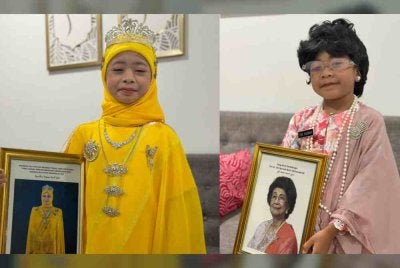 Adriana Sofia (kiri) dan Adelia Qaisara (kanan)
