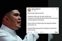 Hantaran Facebook Muhamad Akmal pada Isnin.