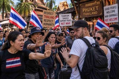 Thailand hanya mengalu-alukan mereka yang mematuhi undang-undang di negaranya. Foto dijana AI