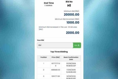 Bidaan H1 cecah RM10.7 juta. Foto media sosial 