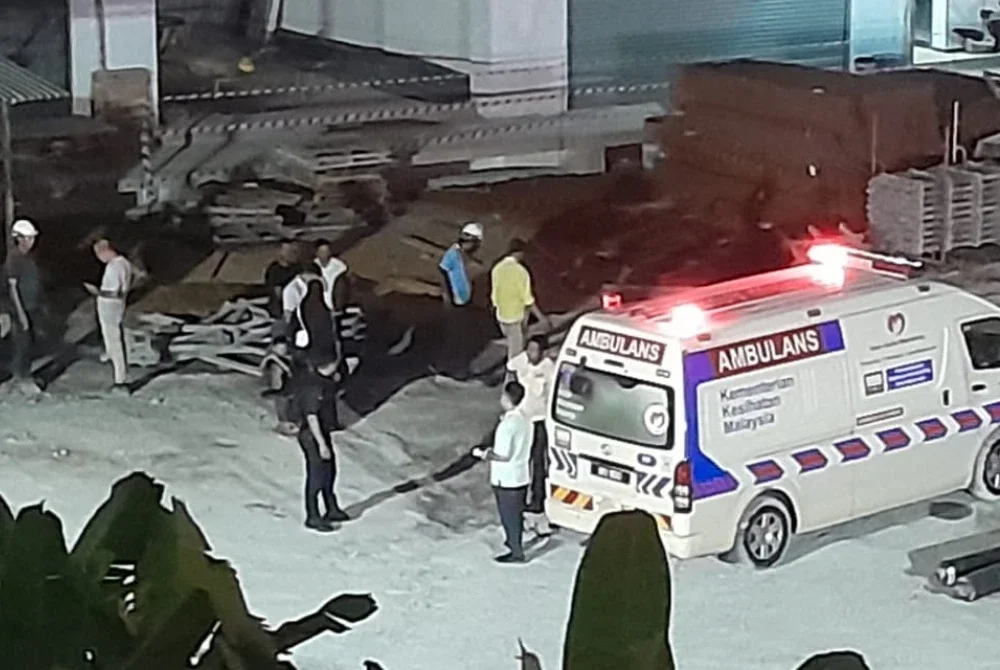 Seorang pekerja warga Myanmar ditemui maut di sebuah tapak pembinaan kondominium di Lorong Perak, Jelutong