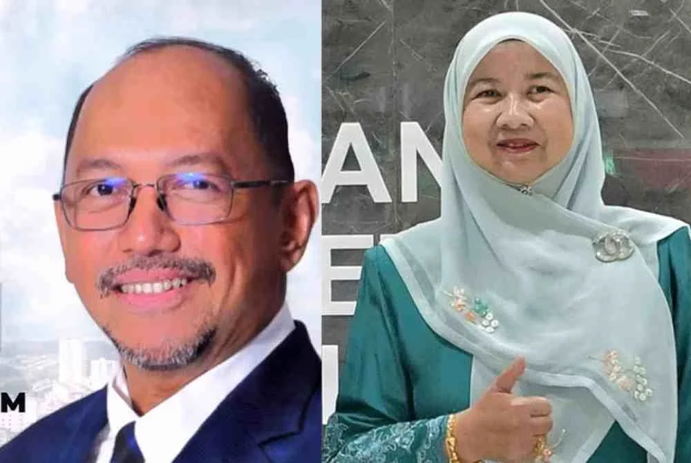 Mohd Zafir (kiri) dan Muzalmah.
