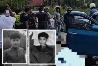 Dua pelajar sekolah menengah maut dalam kemalangan tragis selepas motosikal dinaiki bertembung dengan kereta. Gambar kecil dari kiri: Muhamad Amir Ashraf Muhamad Farid dan Muhammad Danial Afiq Barahan