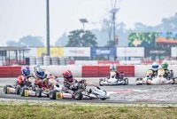 Saingan sengit pelumba pada Pusingan Keenam IAME Siri Asia 2026 di LYL International Karting Circuit, Sungai Long.