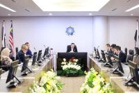 Abd Halim mempengerusikan Mesyuarat Panel Penilaian Pengiktirafan Kepada Penjawat Awam Yang Melaporkan Pemberian atau Penerimaan Rasuah Siri 15 di Ibu Pejabat SPRM Putrajaya pada Selasa. Foto SPRM