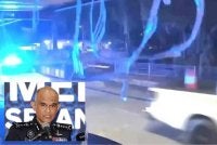 Kekeliruan sudut rakaman CCTV menjadi punca spekulasi mengaitkan sebuah kenderaan polis Unit Kereta Peronda (MPV) dengan dakwaan 'escort' geng curi kabel. Gambar kecil: Datuk Shazeli Kahar