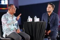 Amirudin bercakap Town Hall Rakyat anjuran Sinar Harian yang dihoskan Fikry Ibrahim di Politeknik Sultan Salahuddin Abdul Aziz Shah di sini pada Selasa.