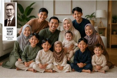Hari ini persoalannya semakin berubah kepada berapa ramai anak yang kita mampu besarkan. Foto hiasan dijana AI