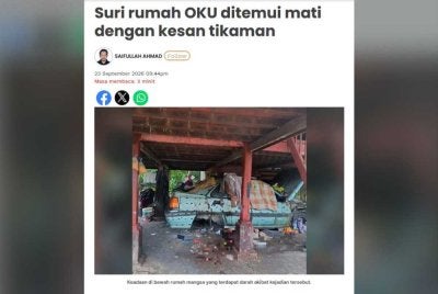 Laporan Sinar Harian pada 23 September 2026. 