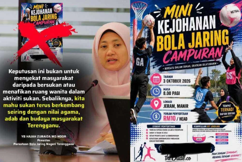 Hantar di laman sosial Zuraida berhubung isu penganjur Mini Kejohanan Bola Jaring Campuran yang tular di media sosial baru-baru ini.