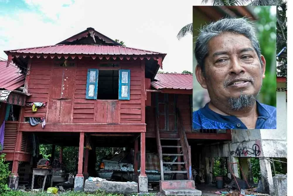 Pengerusi Jawatankuasa Pembangunan dan Keselamatan Kampung (JPKK) Kampung Cheh Hilir, Nur Halim Abdul Hamid ketika menceritakan keadaan suri rumah yang ditemukan maut dipercayai akibat tikaman di rumahnya pada Rabu.